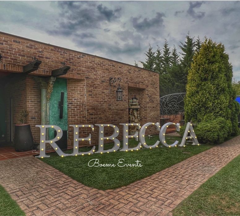 Litere volumetrice luminoase cifre majorat aniversare botez nunta