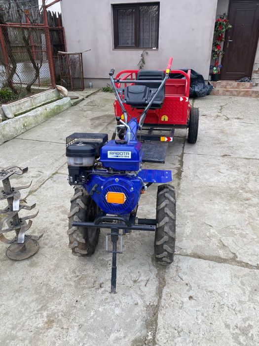 Motocultor Rabota K13-Q130 cu remorca Rotakt