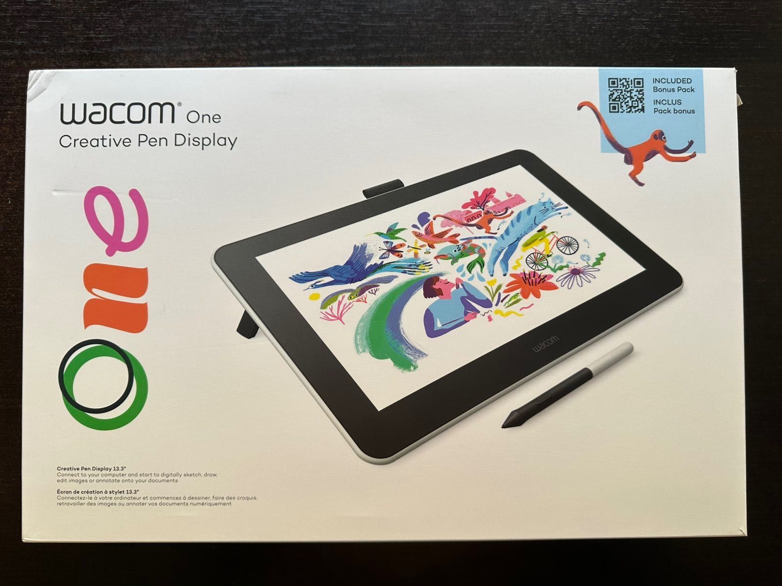Графичен таблет Wacom One 13", бял