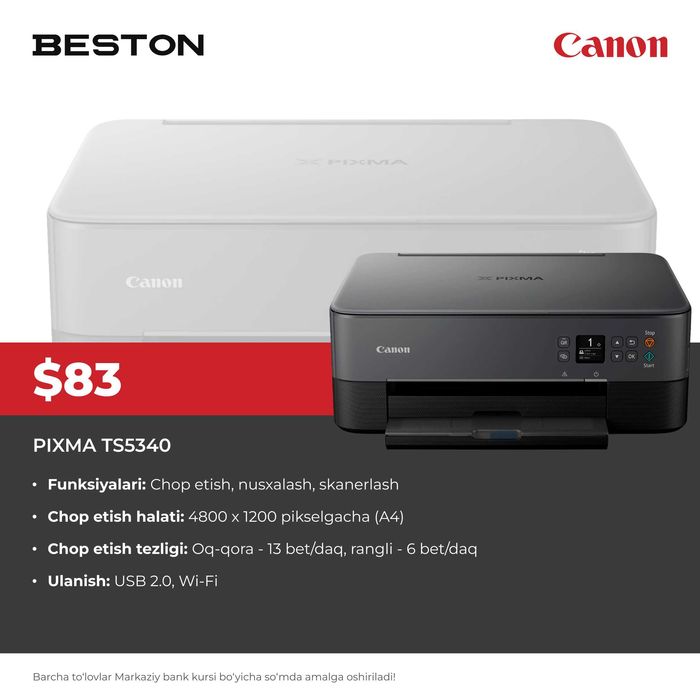 Printer Canon Pixma TS5340