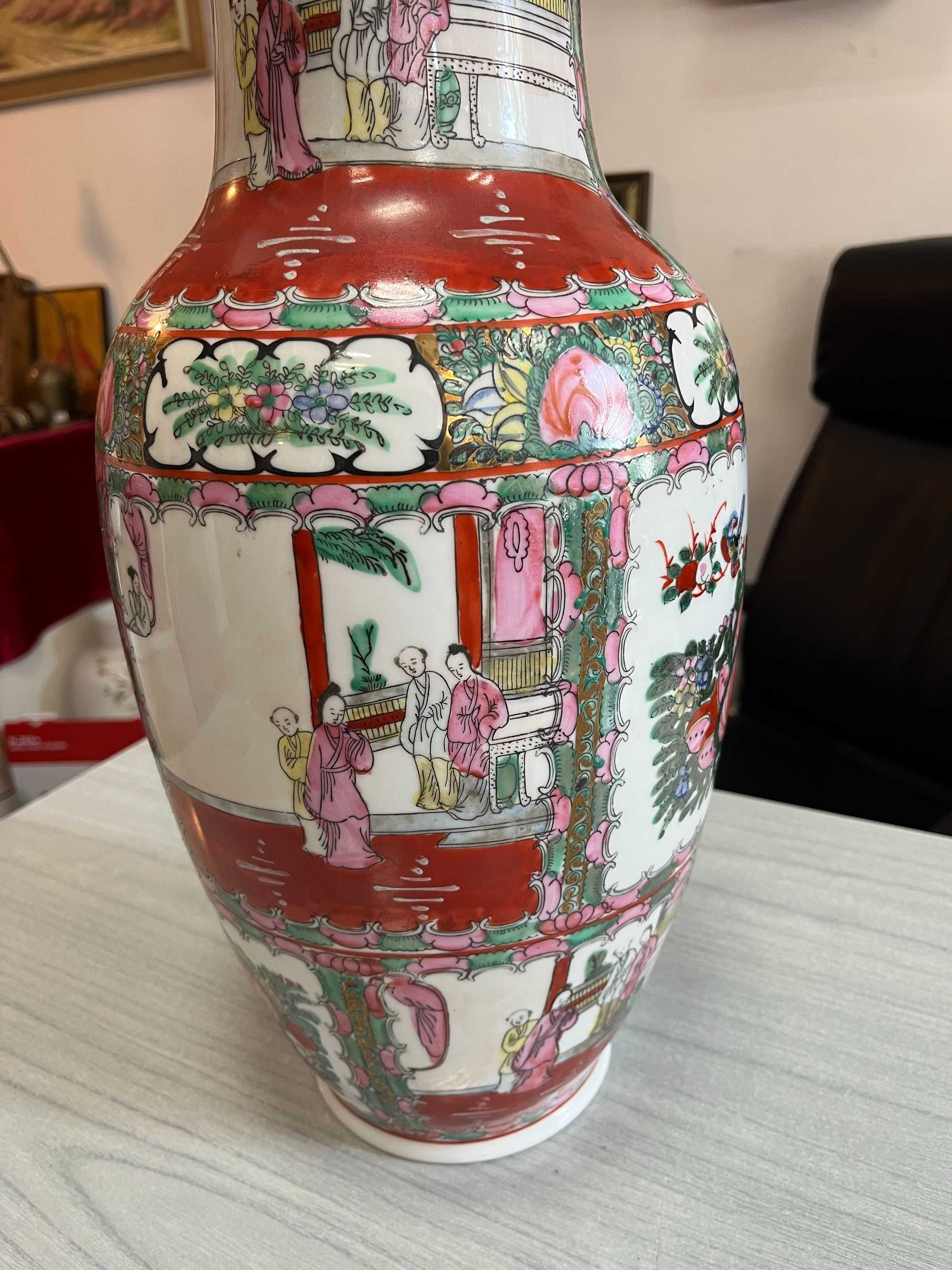 Ръчно рисувана китайска ваза. №4367