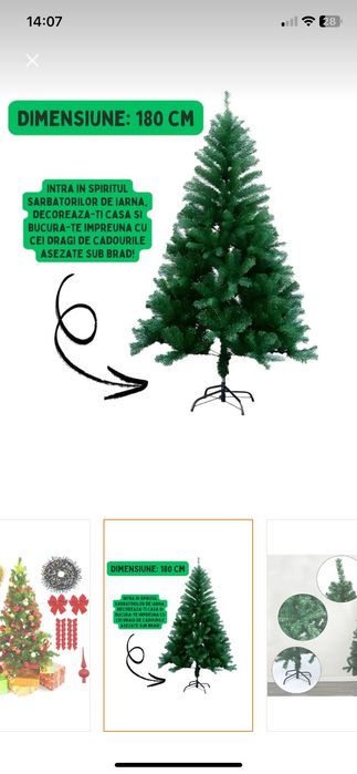 Brad artificial cu accesorii incluse