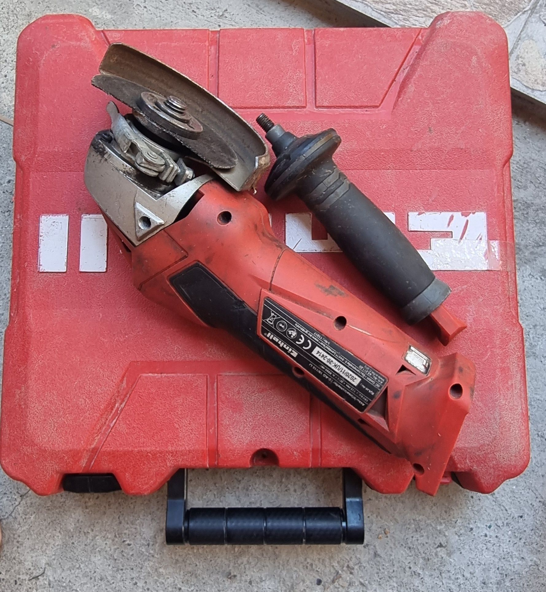 Акумулаторен ъглошлайф Einhell 18v за части