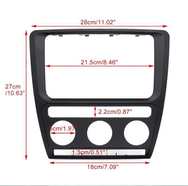 Rame adaptoare Skoda Octavia 2 NFL AC / CLIMATRONIC- 2004-2010
