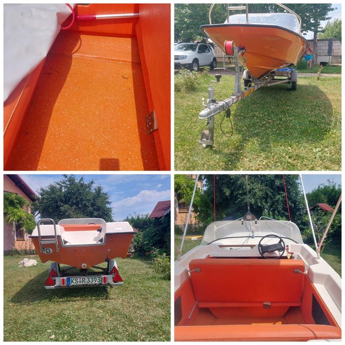 Vând barcă Hellwig//motor Mercury //peridoc 400kg