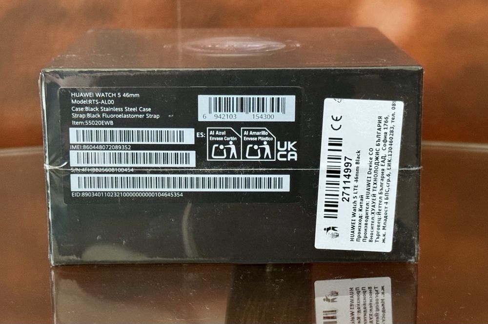 Huawei Watch 5 LTE 46mm Black – Чисто нов! 2 години гаранция