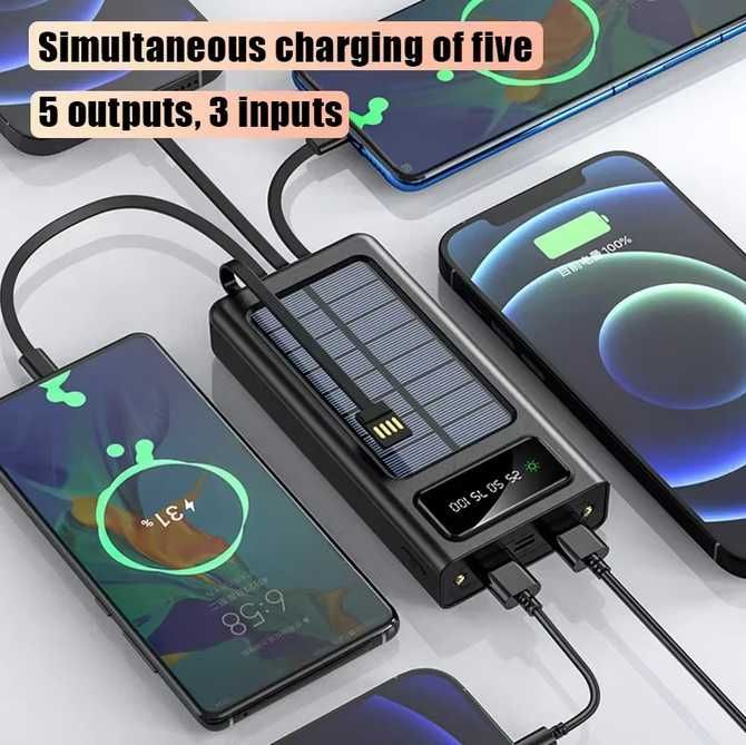 Solar Power Bank Xiaomi 20.000mAh baterie externa solara fast charging
