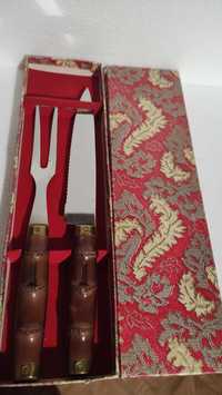 Jepose Австрия комплект голяма вилица и нож за сервиране масивни