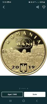 Moneda de 50 de bani dim 2019 cu Ferdinand 1