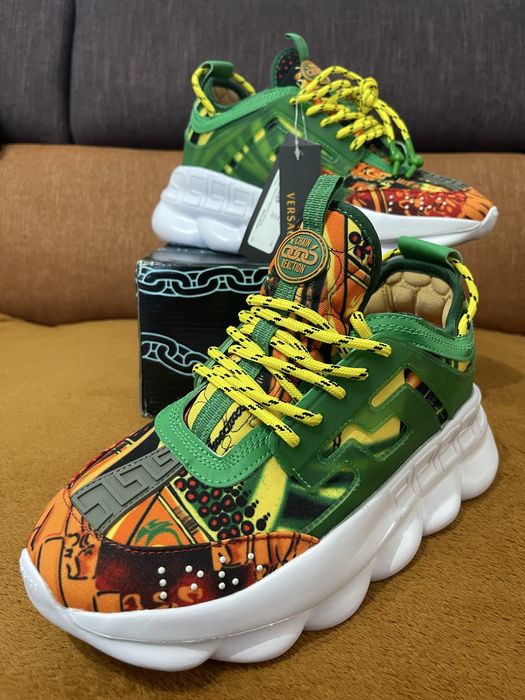 Versace Chain Reaction Navy Green Yellow