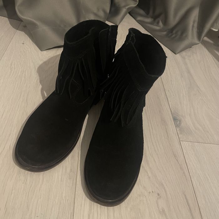 Ghete Mango piele intoarsa