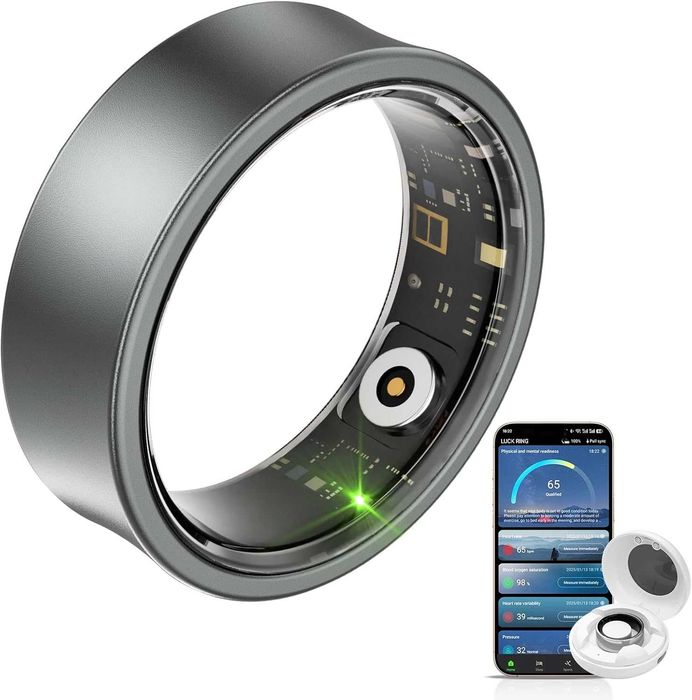 Нов бижутерски умен пръстен за проследяване на съня - пулс - фитнес...