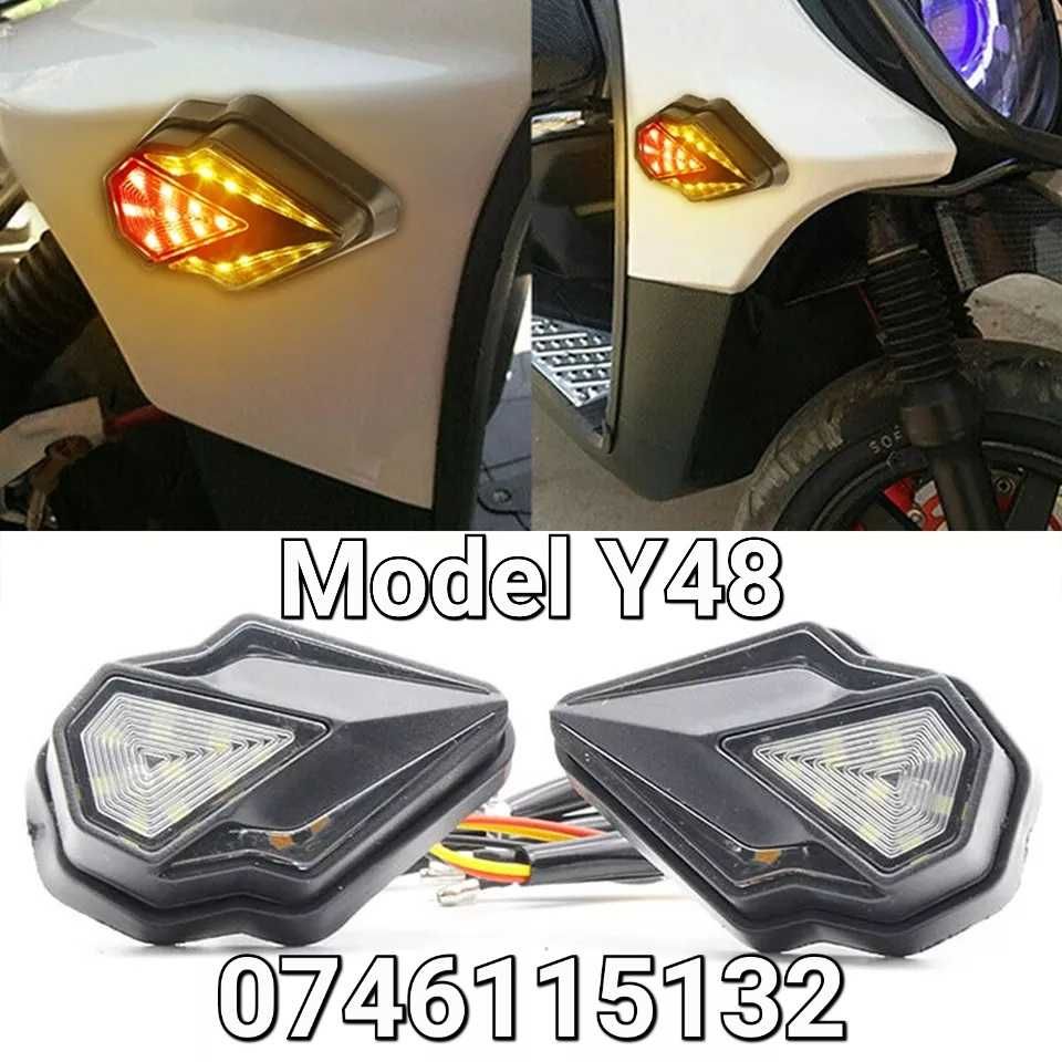 Semnalizari-Semnalizare LED-Moto-Atv-Scuter-Motocicleta-Enduro-12V-Y48