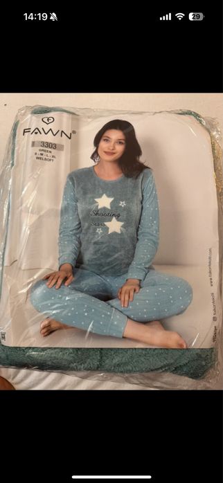 Set pijama groasa femei marimea L