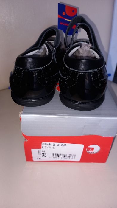 Pantofi fetita negrii lac