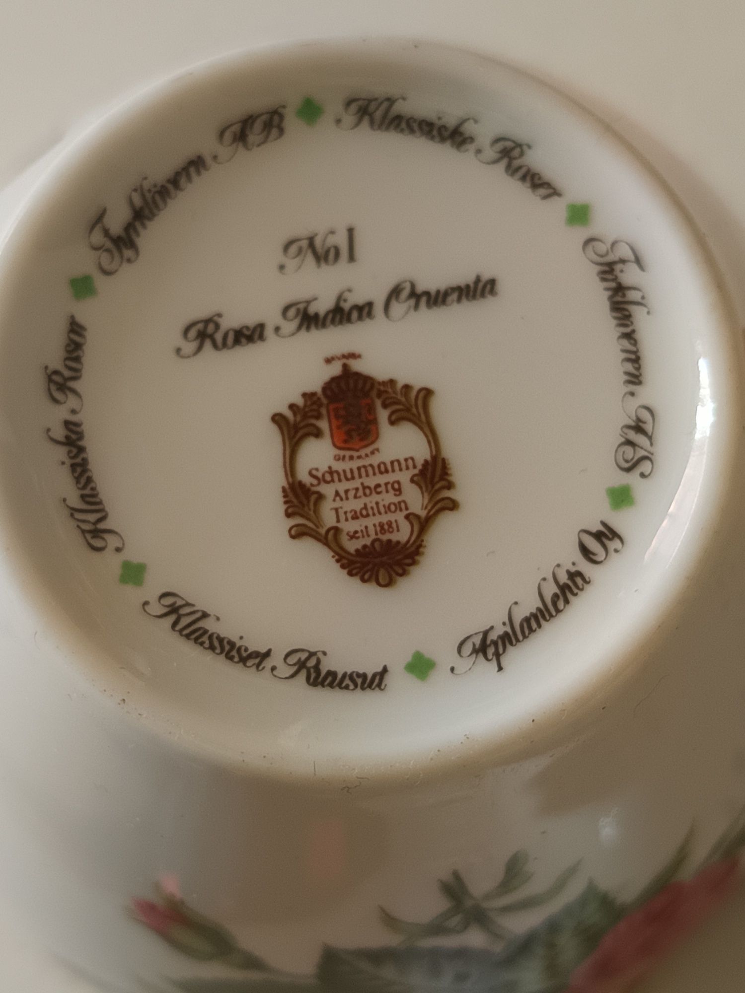 Set de colecție porțelan Schumann Arzberg – Rosa Indica Cruenta No. 1