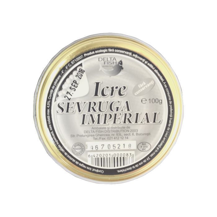 Icre Negre Caviar Imperial Sevruga 100gr