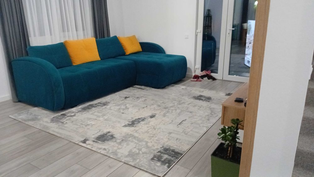 Coltar extensibil,  elegant, culoare albastru verzui