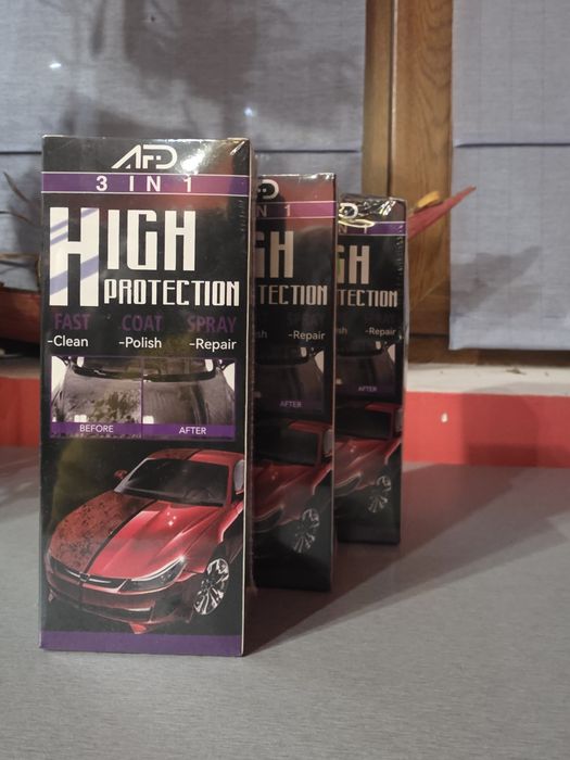 Спрей за керамично покритие на автомобили 3 в 1. Нано вакса