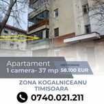 Zona Kogalniceanu - Apartament 1 camera - 37mp - Et.1, Timisoara