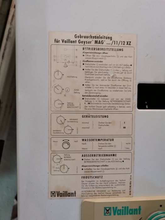Instant Boiler Vaillant apa calda