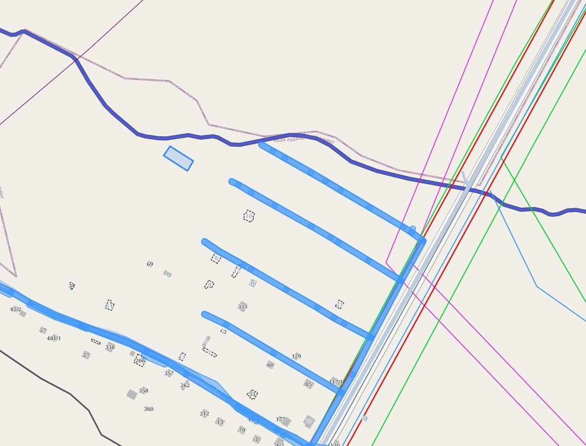 Проверка земельного участка и домов от красной линией База ЦОН
