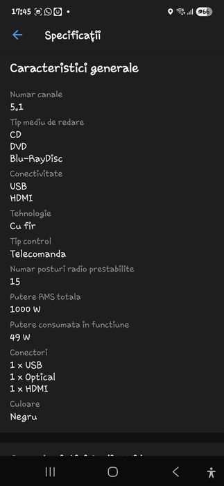 Sistem Home Cinema Samsung 5.1
