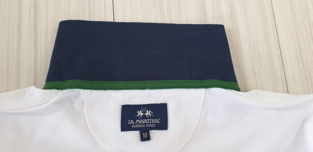 La Martina Pique Cotton Mens Size M НОВО! ОРИГИНАЛ! Мъжка Тениска!
