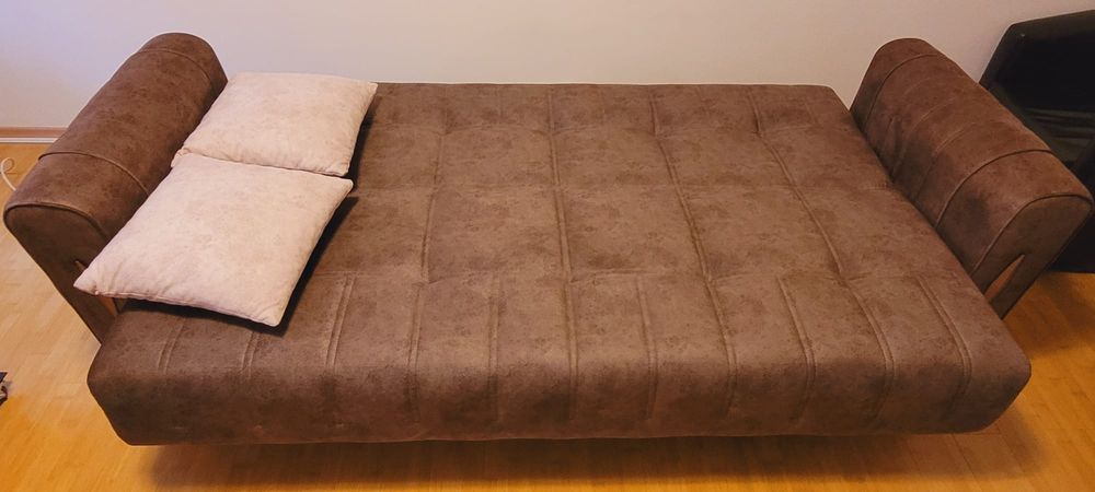 Canapea extensibila Maria, lada depozitare 220/85/80 maro