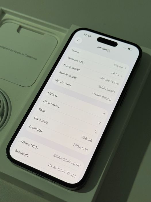 iPhone 14 PRO 256GB Space Black