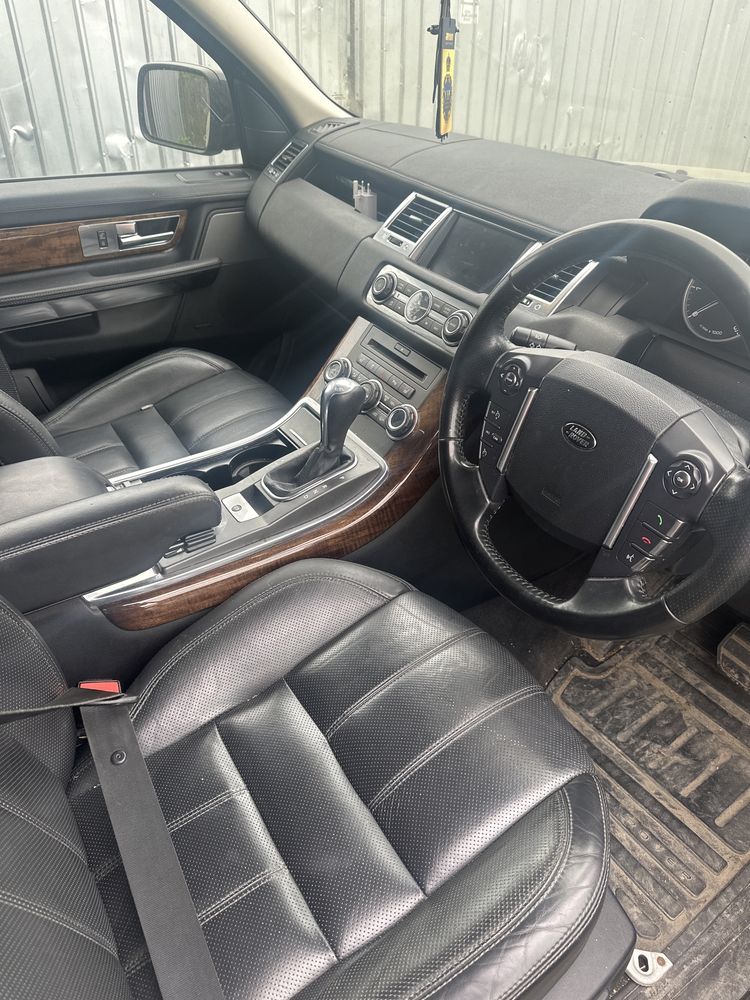 Interior piele neagra range rover sport facelift 2012