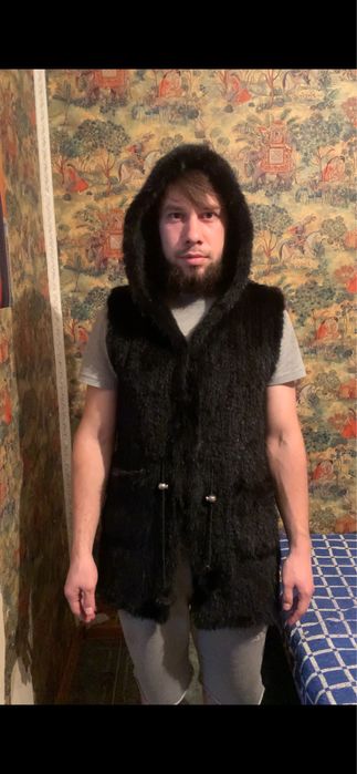 Норковая Вязанная Жилетка