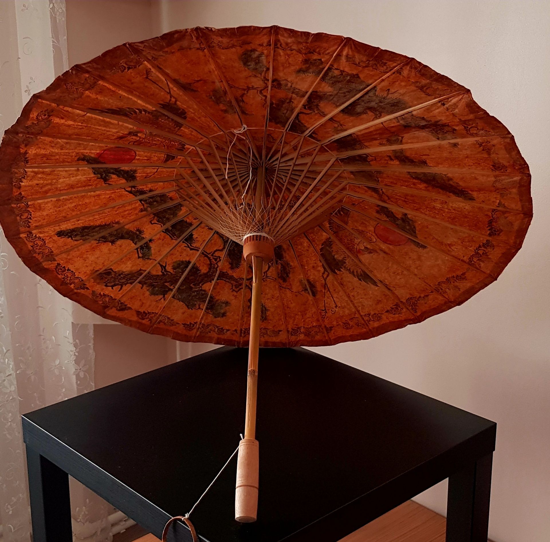 Umbrela artizanala hand-made, din materiale naturale, Asia