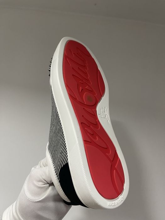 Christian Louboutin Low White Black