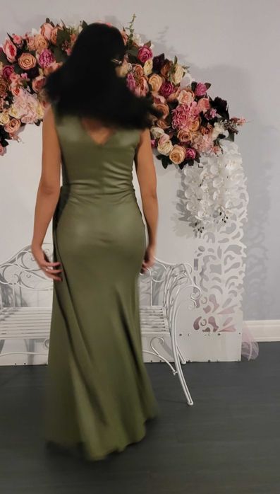 Rochie Verde Lungă Elegantă pentru Nuntă, Marime XL / 42 / 14