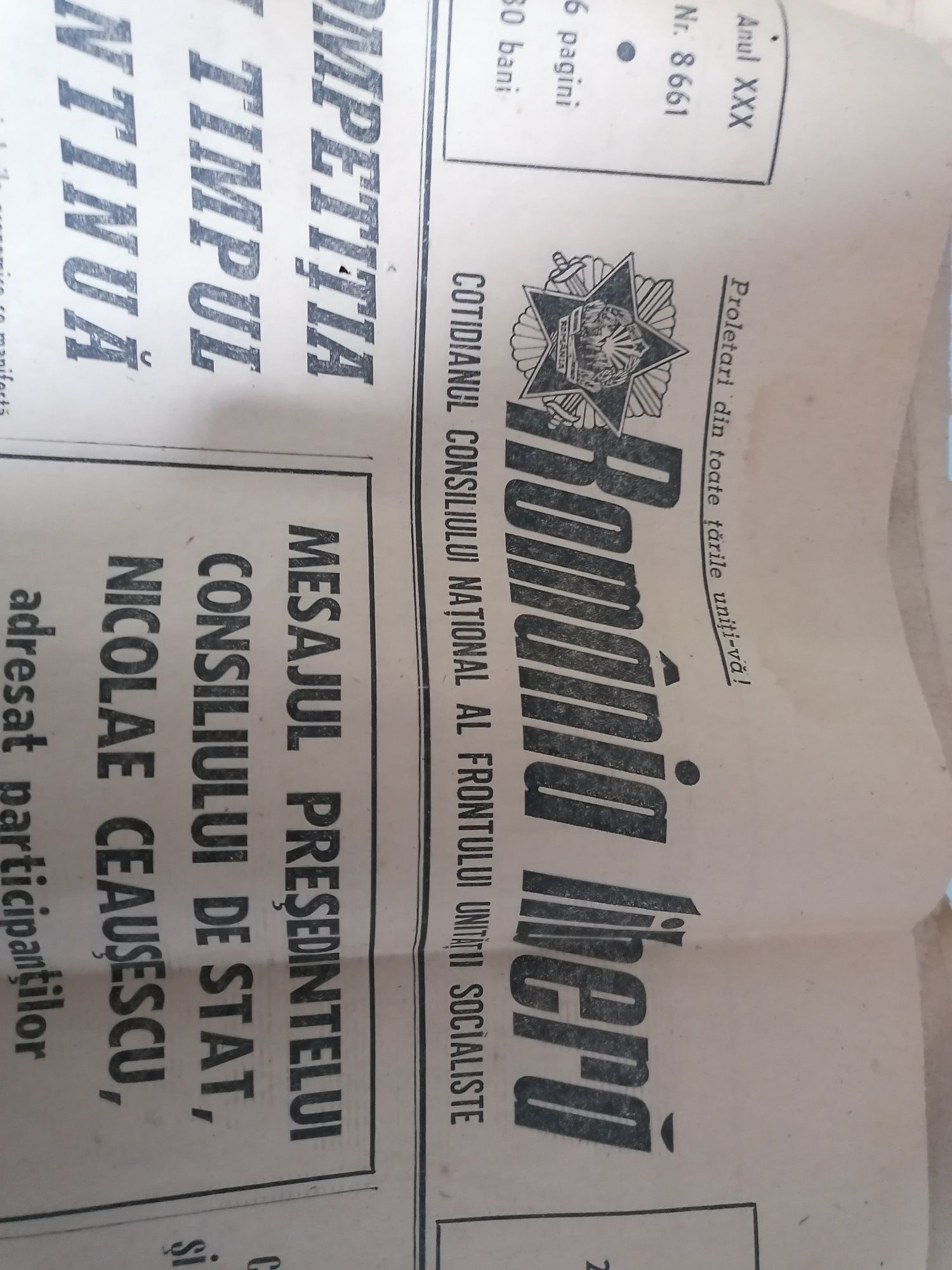 Ziar vechi anul 1972
