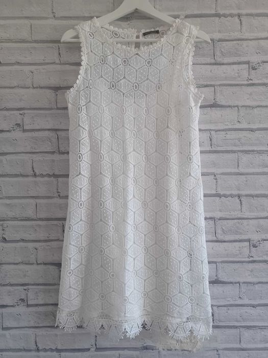 Massimo Dutti бьла рокля размер S