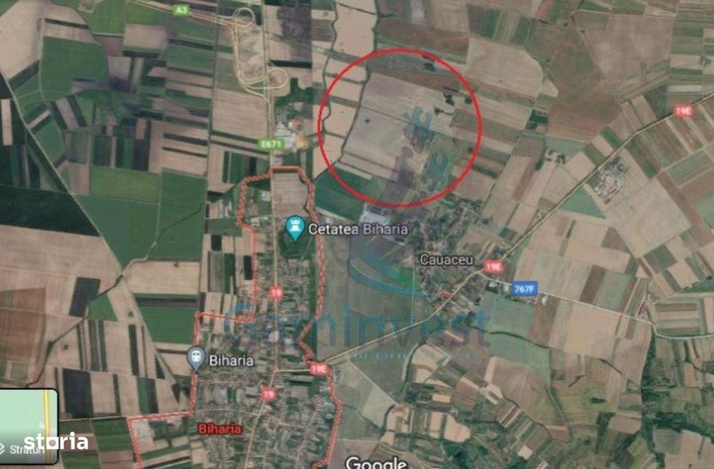 Gaminvest Teren extravilan de vanzare, Biharia 1 hectar, Bihor, V2241