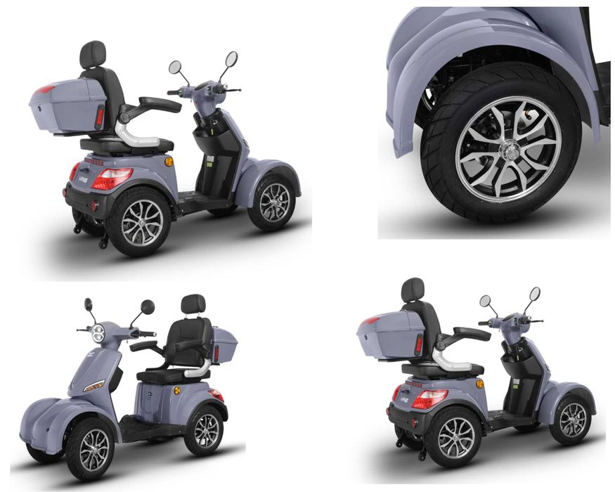 Scuter electric 4-roți L6e 2024 - 1.000 W pt pers cu mobilitate redusa