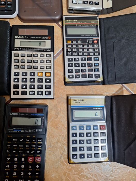 Calculatoare casio,sharp, unitrex  vicom,olivetti