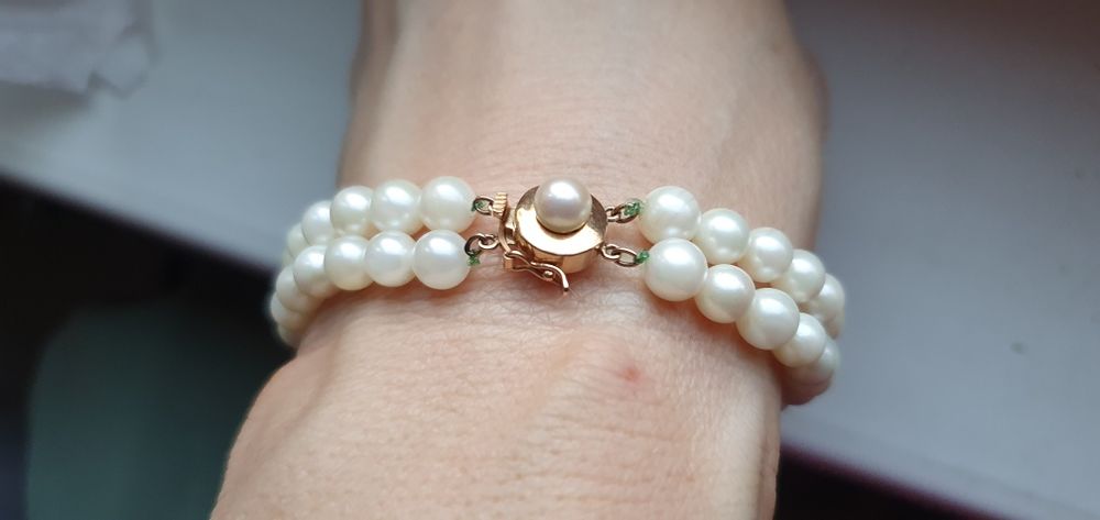 Bratara perle închizătoare 14k