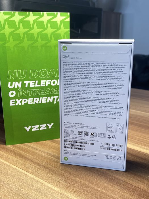 iPhone 15 / 128 GB / Sănătate baterie 100% / Nou sigilat