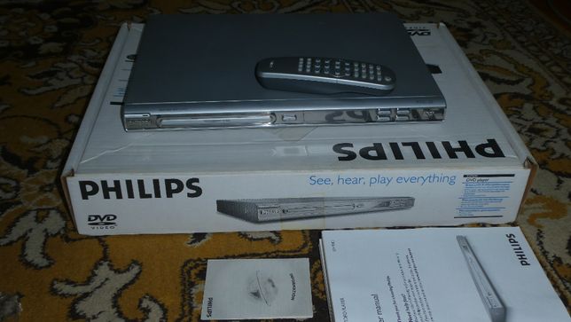 Philips DVD player nou. cu telecomandă