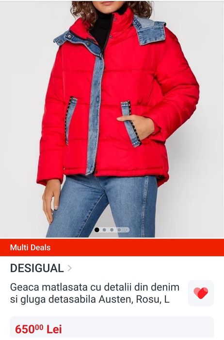 Geaca Desigual noua cu etichetă