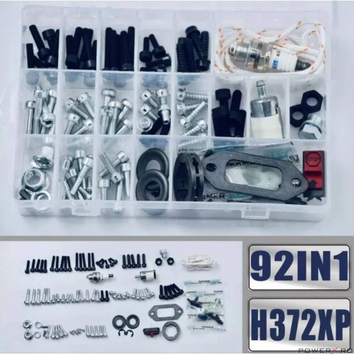 Set 92 buc accesorii, piulite si suruburi drujba compatibil Husqvarna