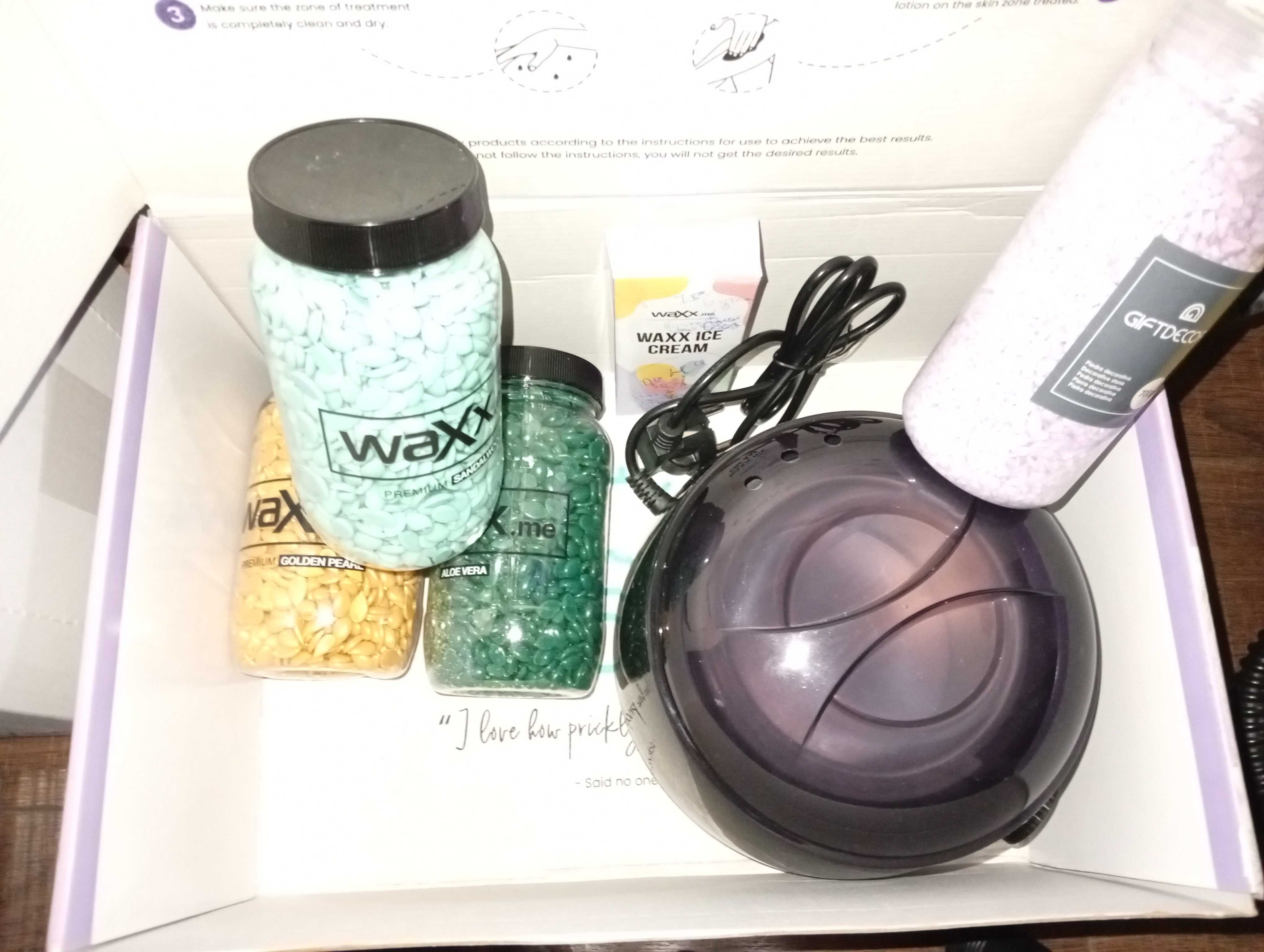 Чисто нов комплект+ нагревател Waxx me