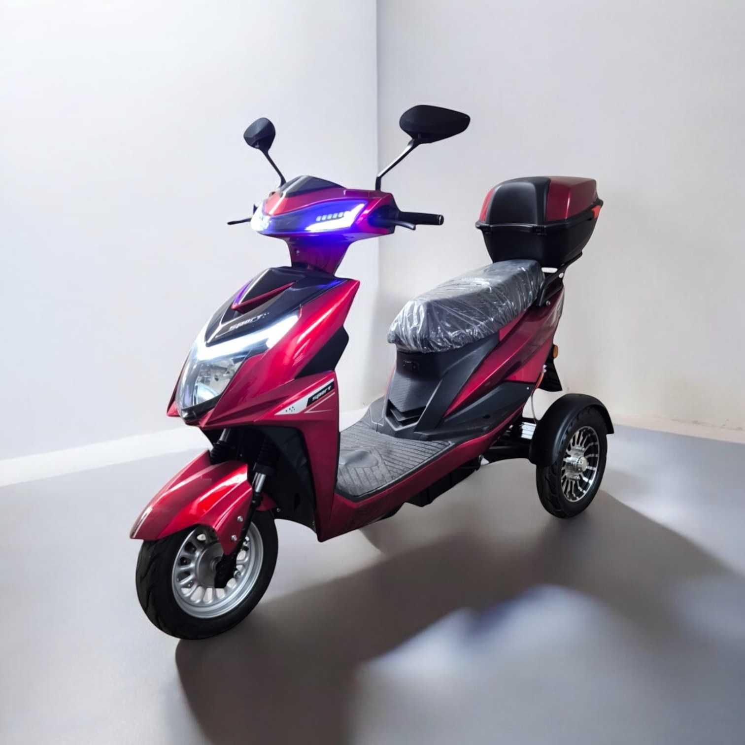Електрически скутер-триколка Electric Sport 2000W | 60V | 24AH | RED