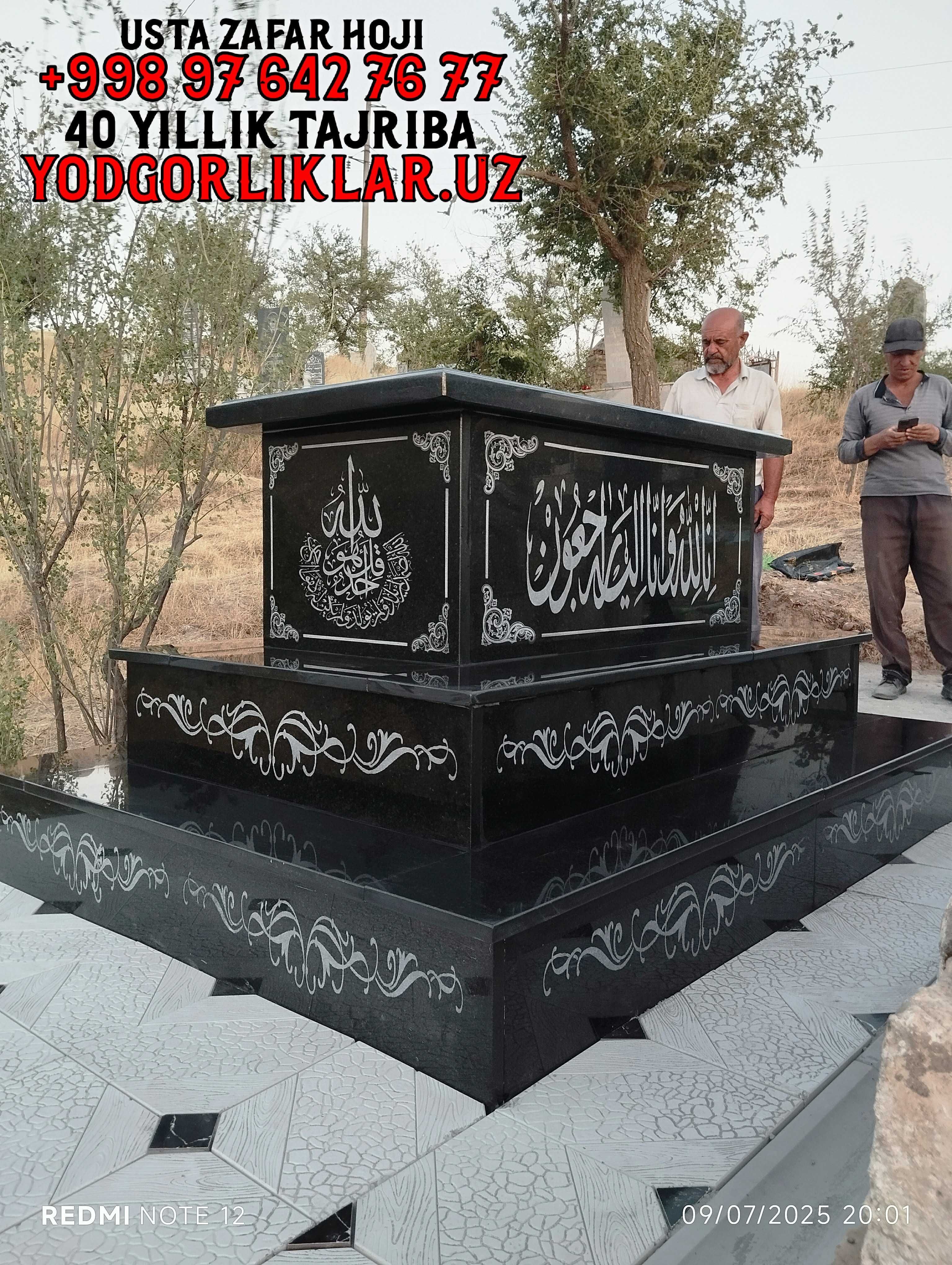 Yodgorlik Qabr Tosh Yasash Sergeli Tumani Надгробия Сергелийский р-н