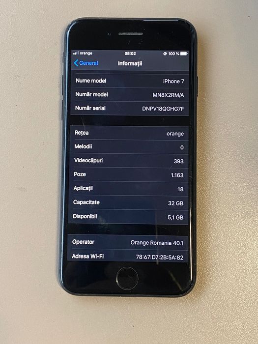 iPhone 7 baterie noua 100%