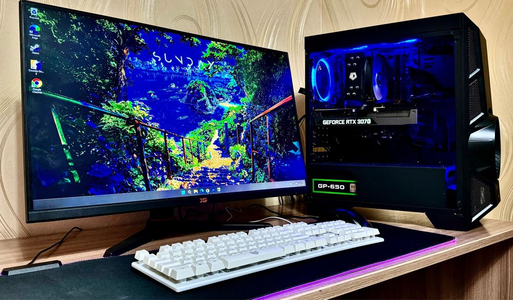 Мощный Игровой Комп с Монитором 240 герц ВЕСЬ КОМПЛЕКТ